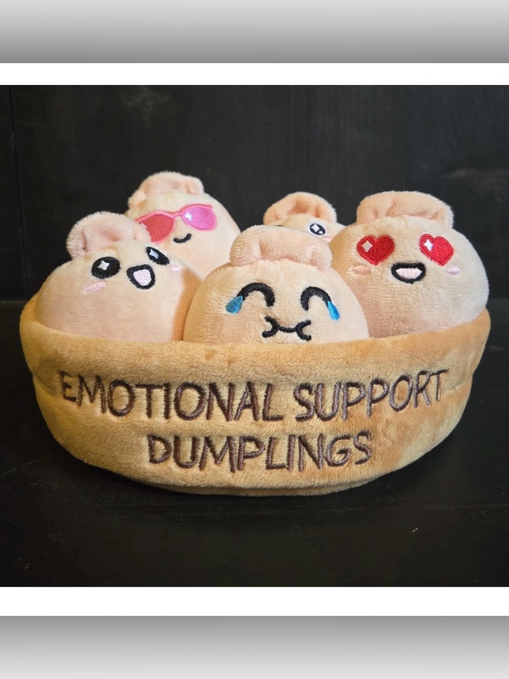 Emotional Support Dumplings by Relatable New In Sealed Package Plush Emoji Cute